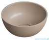 Omnires Shell M+ umywalka nablatowa Ø35 cm dune beige mat SHELL350UNDB